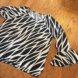 Chicos Zebra Print Women's Top